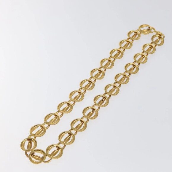 CHANEL Chain Belt metal Gold CC Auth 127734V main image 8